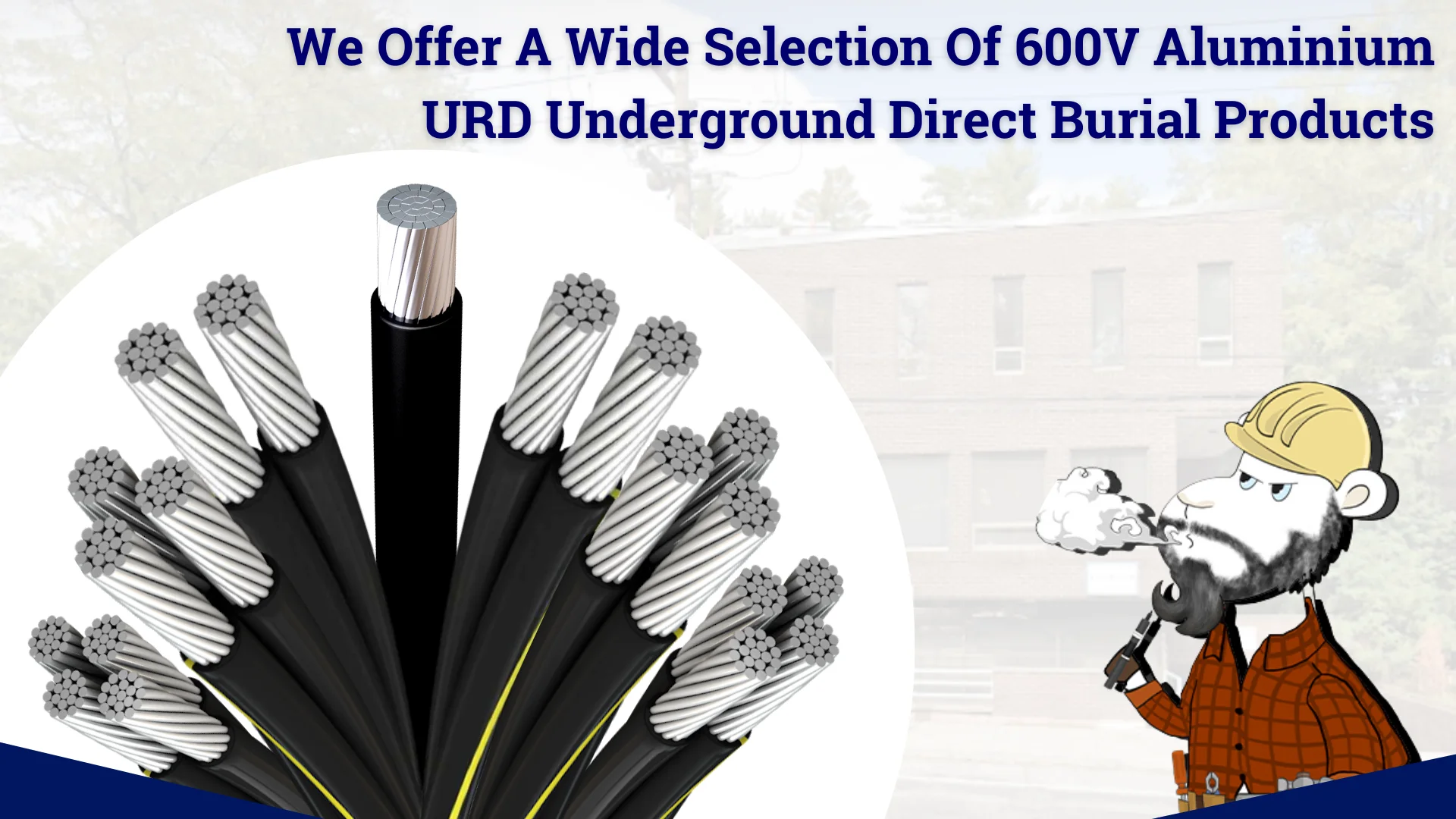 100' Aluminum URD Dyke 2-2-2-4 Cable Direct Burial Quadruplex Secondary Wire by - Image 9