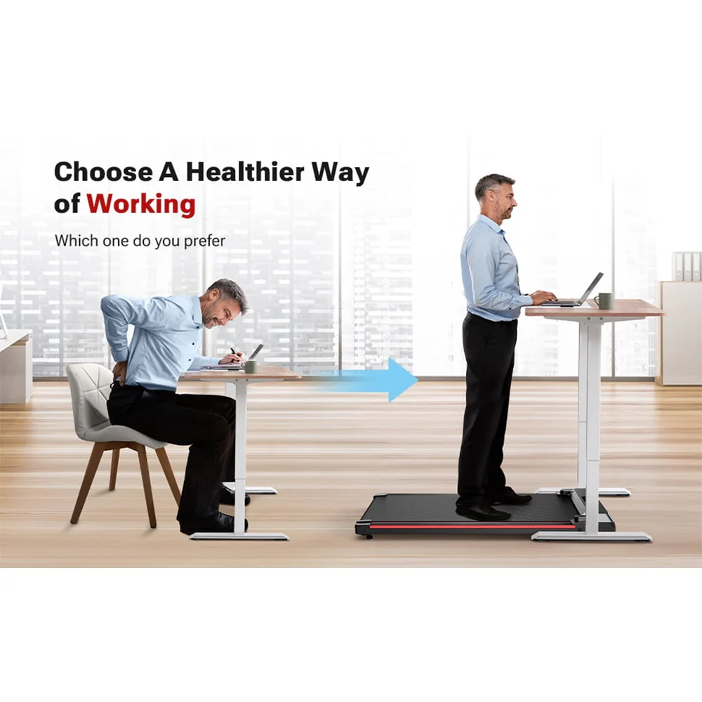 Walking Pad 2 in 1 Under Desk Treadmill with Remote Control Mini Portable Treadmill for Home Office - Image 9
