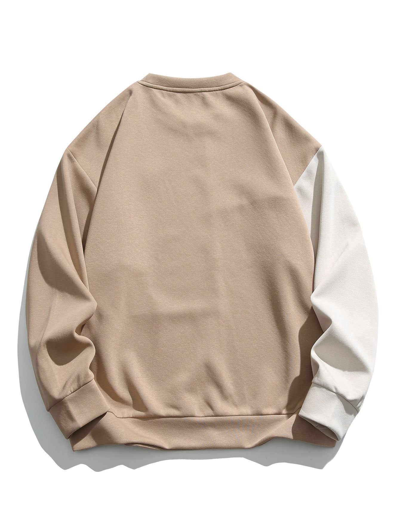 Sweat-shirt oversize à col rond color block