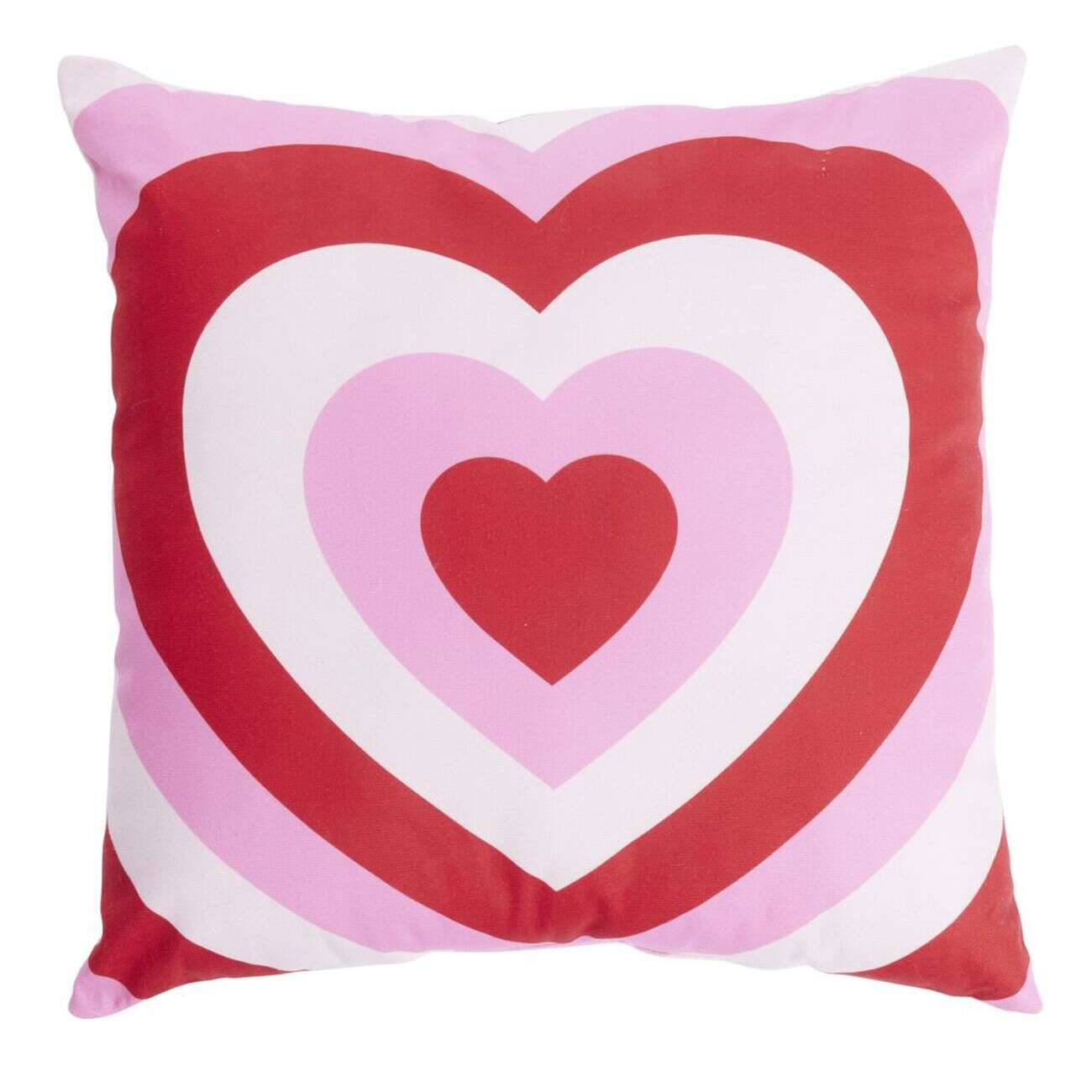 Coussin carré thème amour rouge et rose 40x40cm (3 modèles)