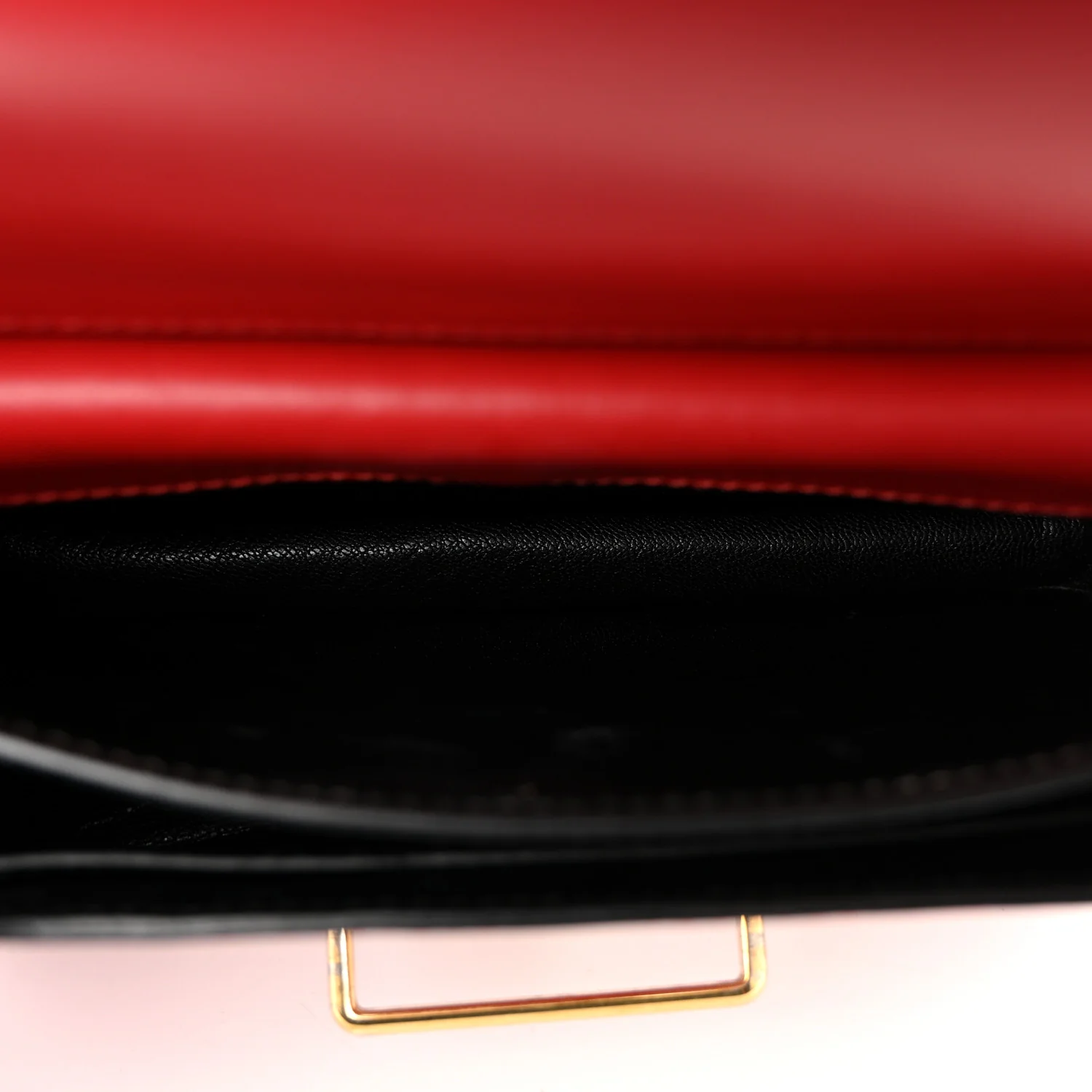 City Calfskin Saffiano Cahier Bag Fuoco Black