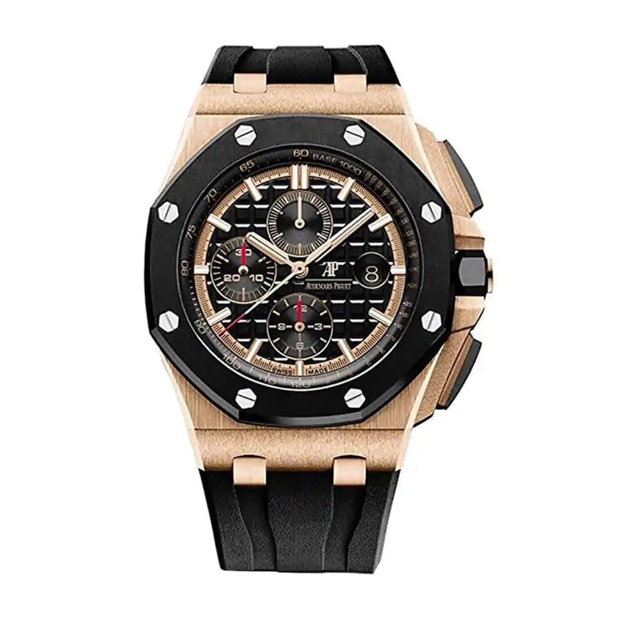[Super Clone]Audemars Piguet Royal Oak Offshore Chronograph Black Dial 44MM Dial Watch