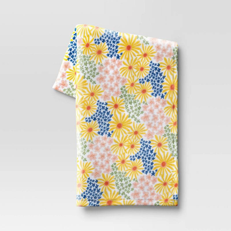Room Essentials Printed Plush Floral Easter Throw Blanket | Target