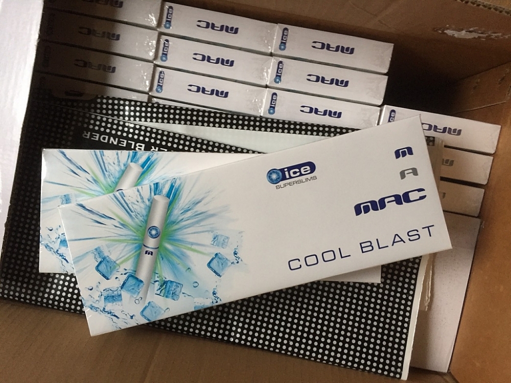 MAC Super Slims Cool Blast 4mg x 10 Packs /1 Carton