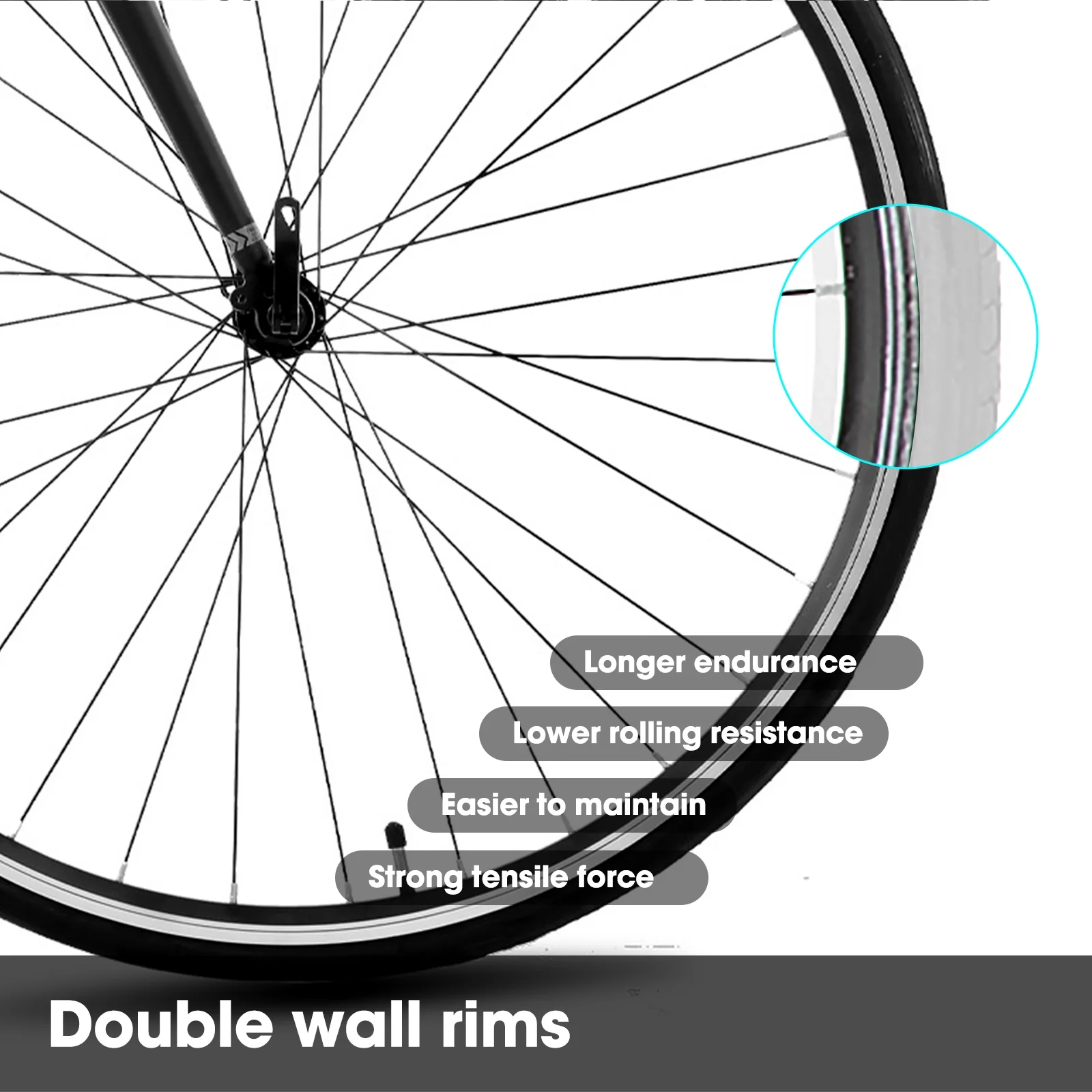 Road Bike, 14 Speeds,Light Weight Aluminum Frame,700C Racing Bike for Men(L/Black) - Image 6