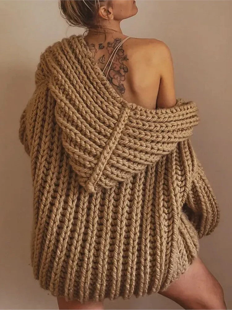 Gilet Femme Sans Manches en Maille Ample