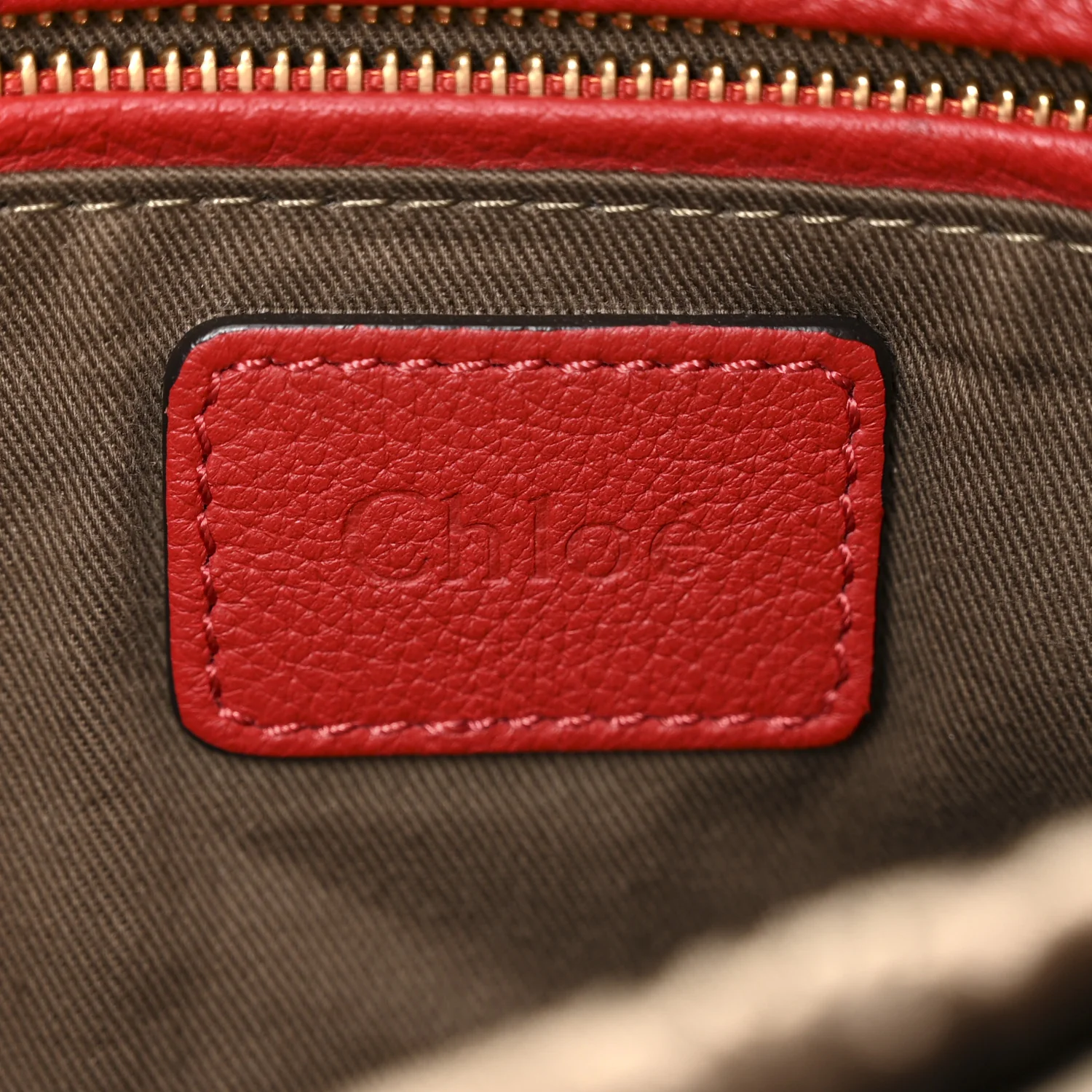 Calfskin Large Marcie Hobo Red