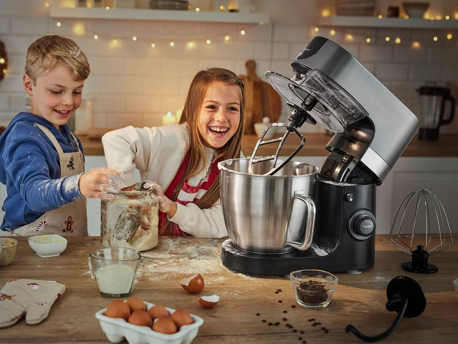 SILVERCREST KITCHEN TOOLS Robot de cuisine SKMP 1300 D3, 1300 W, 6,3 L