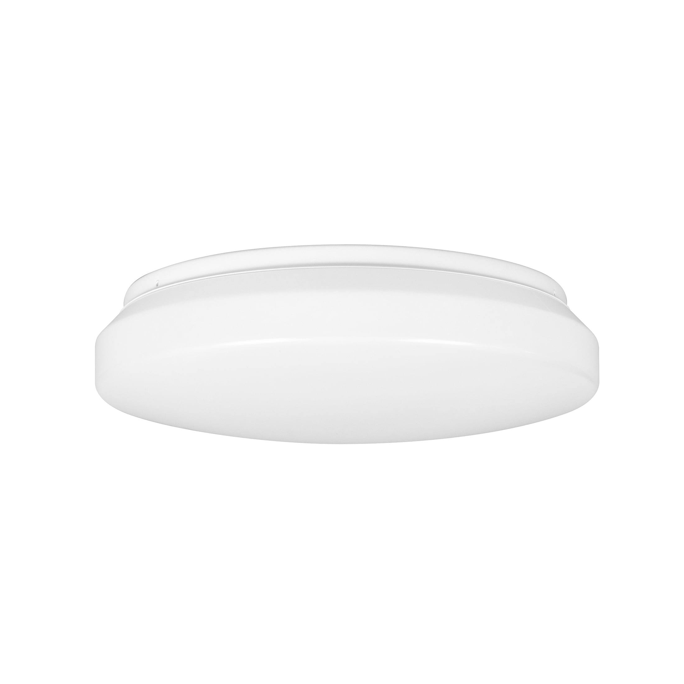 Mainstays LED Flush Mount Ceiling Fixture Bulb, White Finish - 1 Each