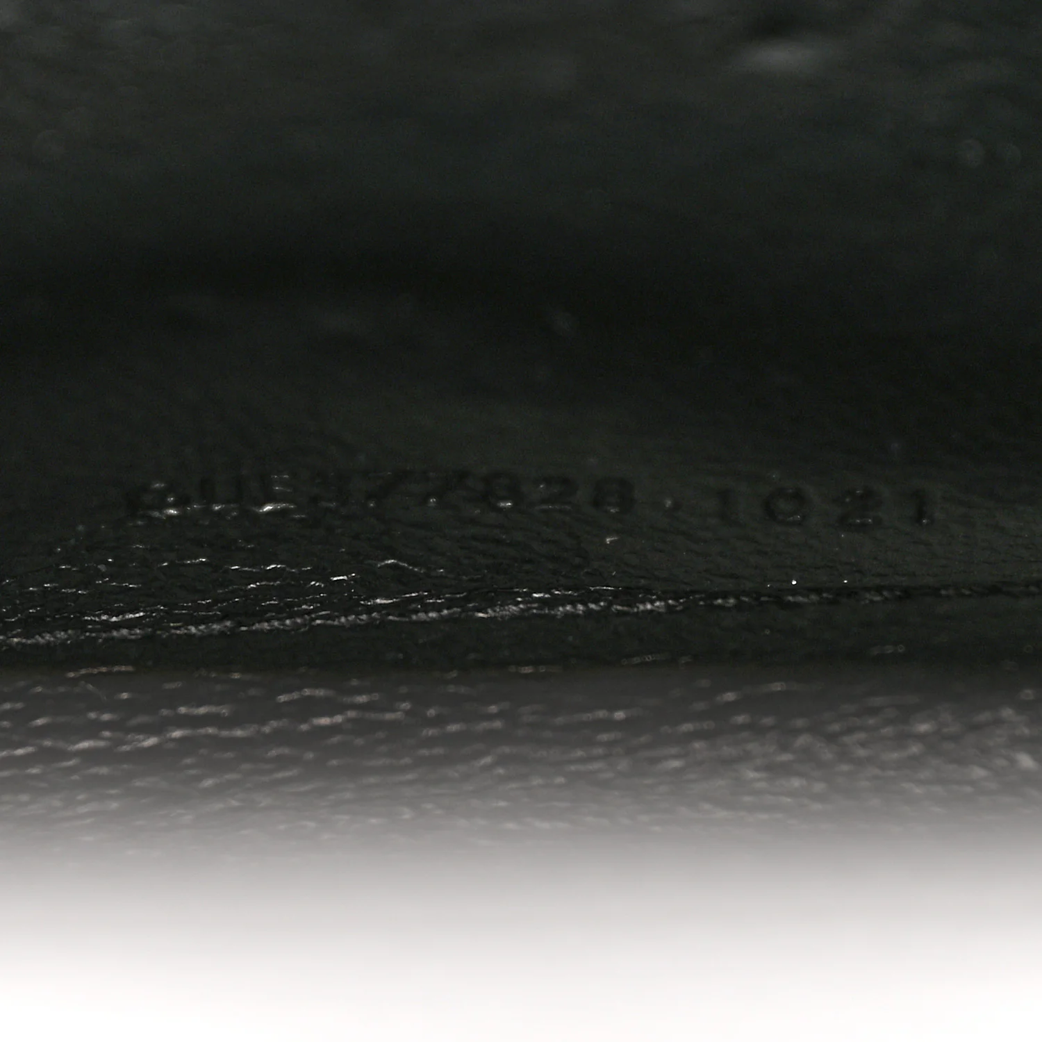 Grain De Poudre Matelasse Chevron Monogram Chain Wallet Black