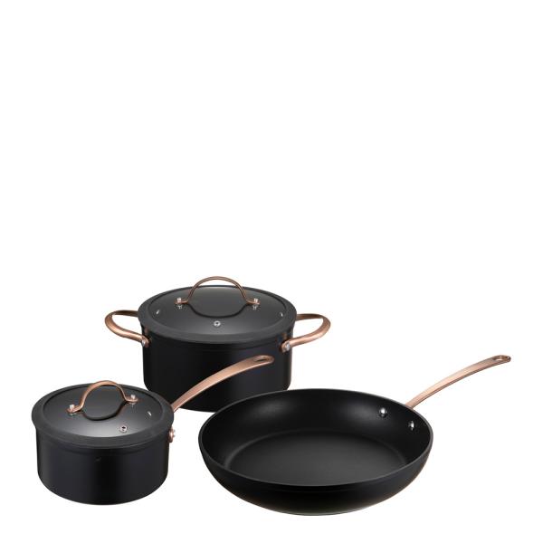Black Copper grytesett kfcc g7 3 deler svart/kobber