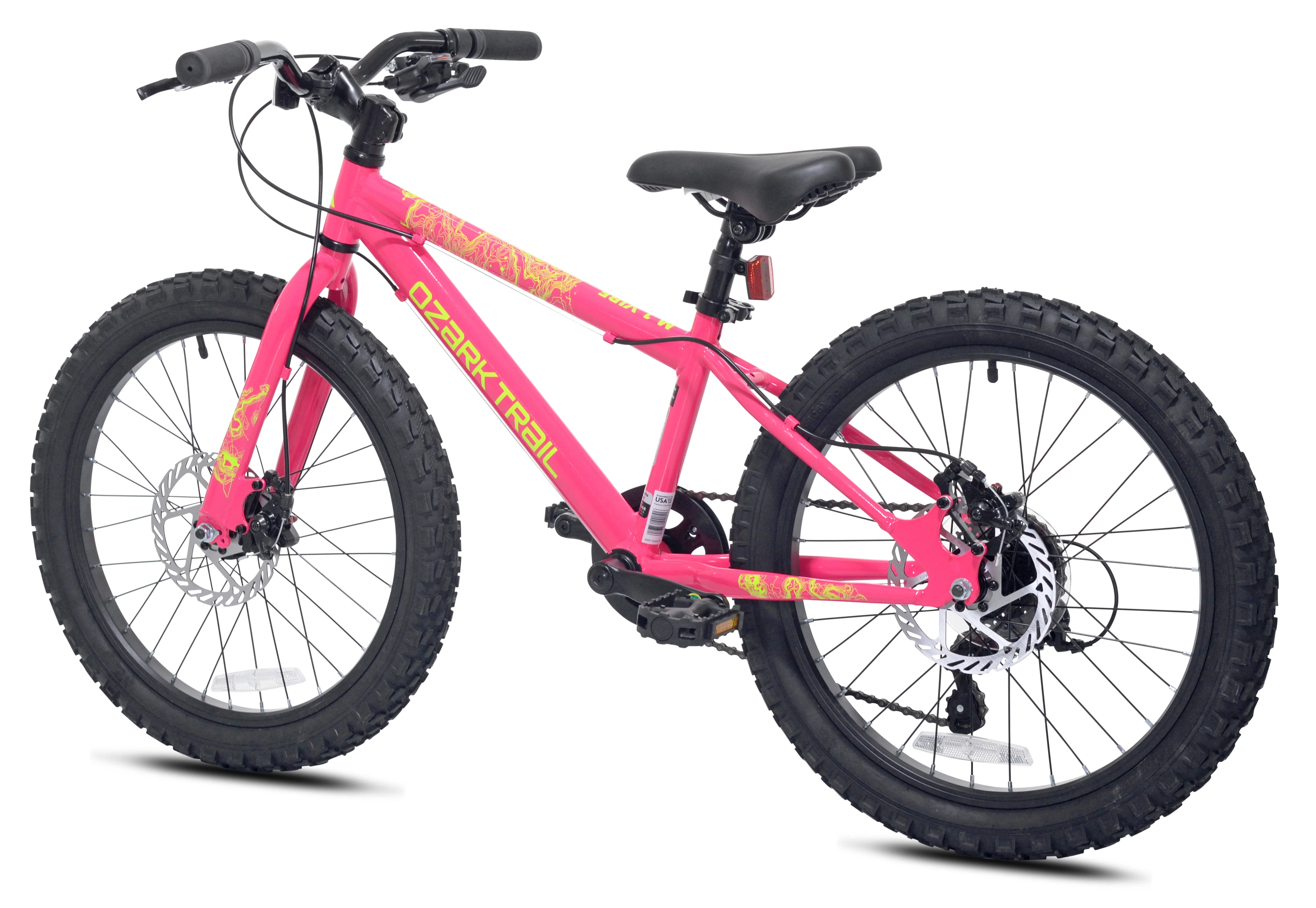 20" Vibe Mountain Bike, 7 Speed, Fits Rider 3'11"-4'4", Pink, Child/Tween/Teen, Unisex - Image 3