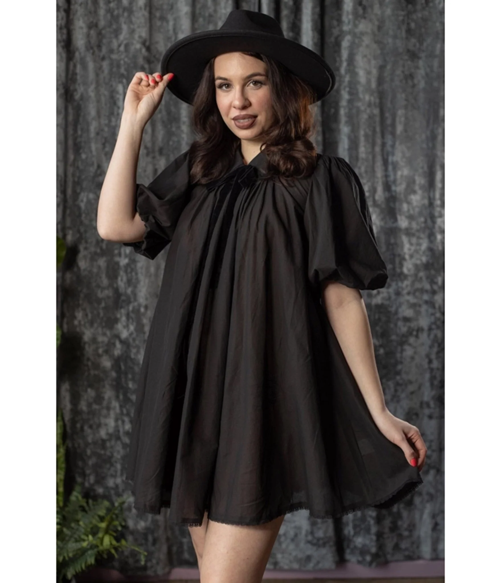 Witchwood Bags Black Sybil Babydoll Dress