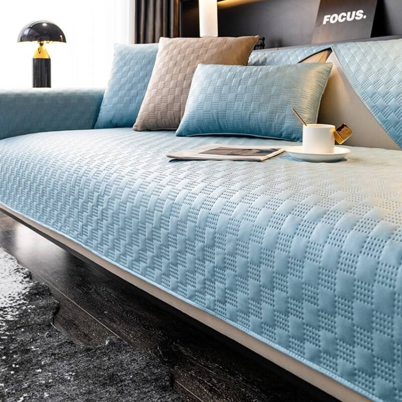 Water-resistant Leathaire Fabric Sofa Cover Furniture Protection Couch Cover