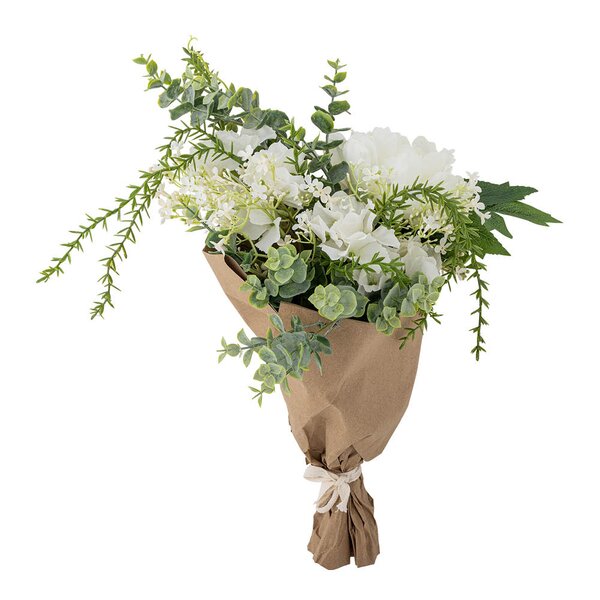 Bukett Lustre kunstig 23x43 cm hvit