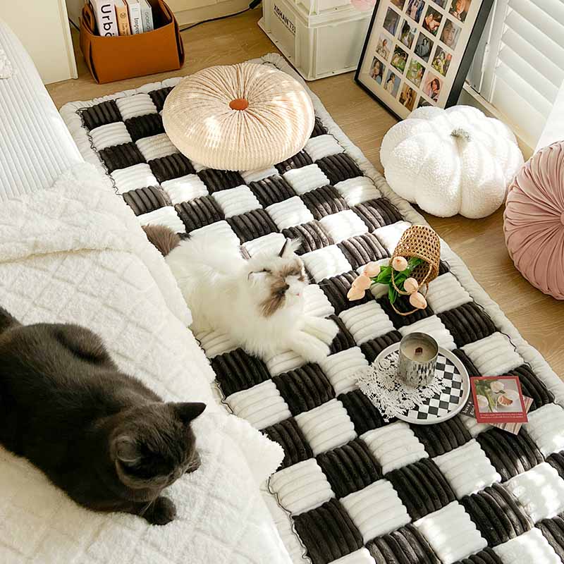 Garden Chic Cotton One-Piece Pet Friendly Protective Couch Cover