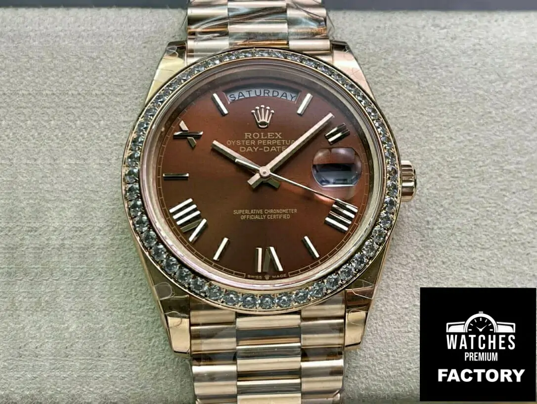 Rolex Day Date M228345RBR-0009 EW Factory Gold Strap