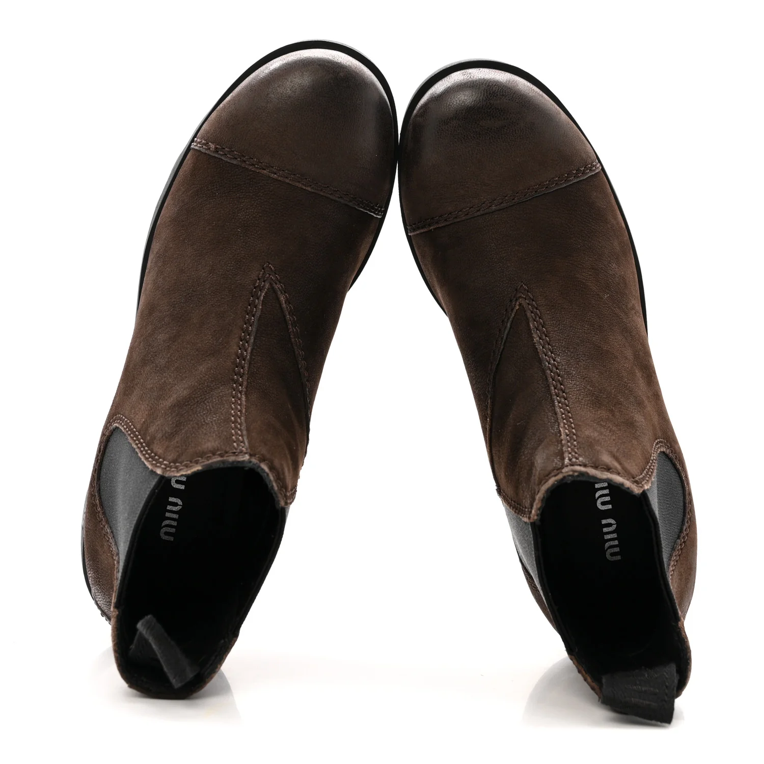 Suede Chelsea Boots 37.5 Dark Brown