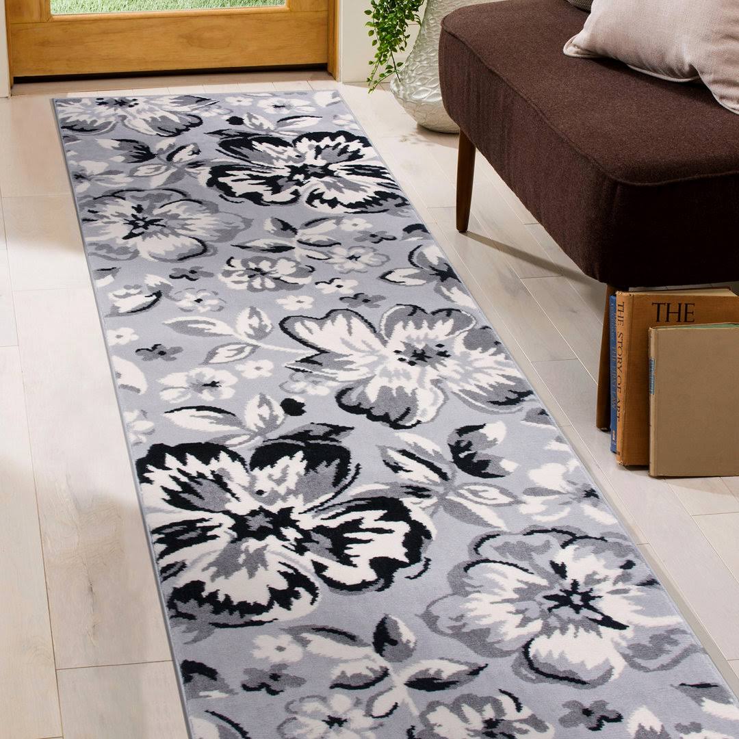 Ericson Gray/Silver Area Rug Andover Mills Rug Size: Runner 2' x 7'2