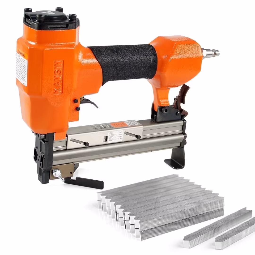 KAMSIN V1015 30 Gauge Pneumatic Framing Nail Gun, Picture Frame V Nailer 5/16'' to 19/32'', 1 Piece