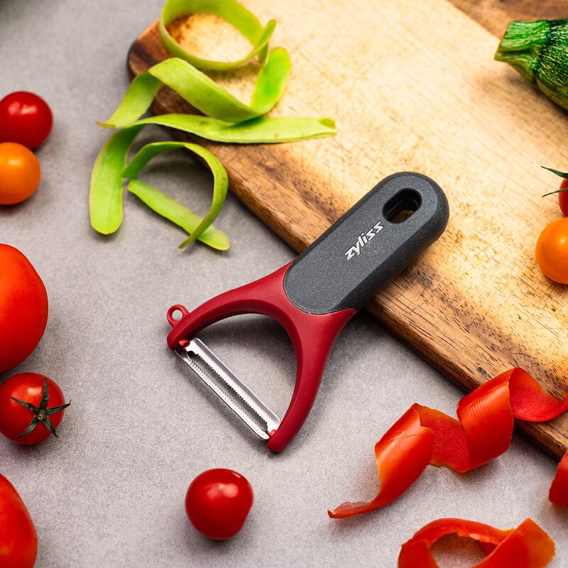 Peelers Y-tomatskreller rød/grå