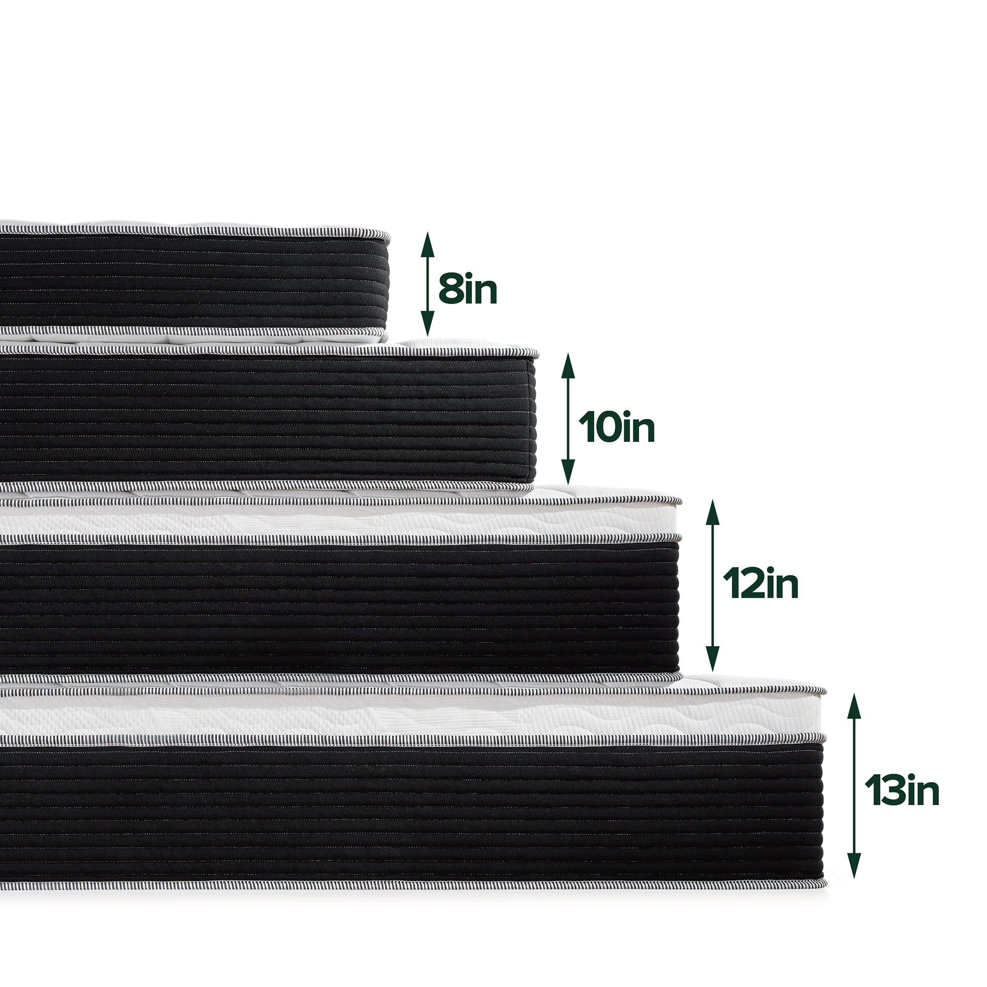 Sensations by Zinus 10�� Classic Pocket Spring Hybrid Mattress, Full