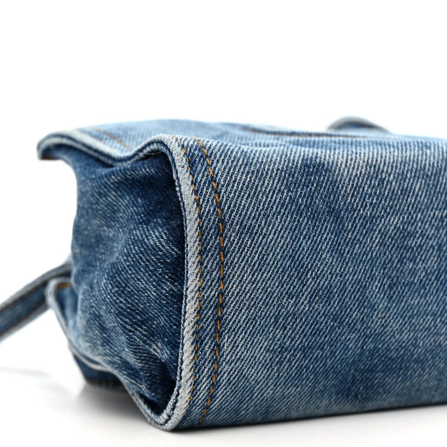 Denim Small Shopping Bag Blue