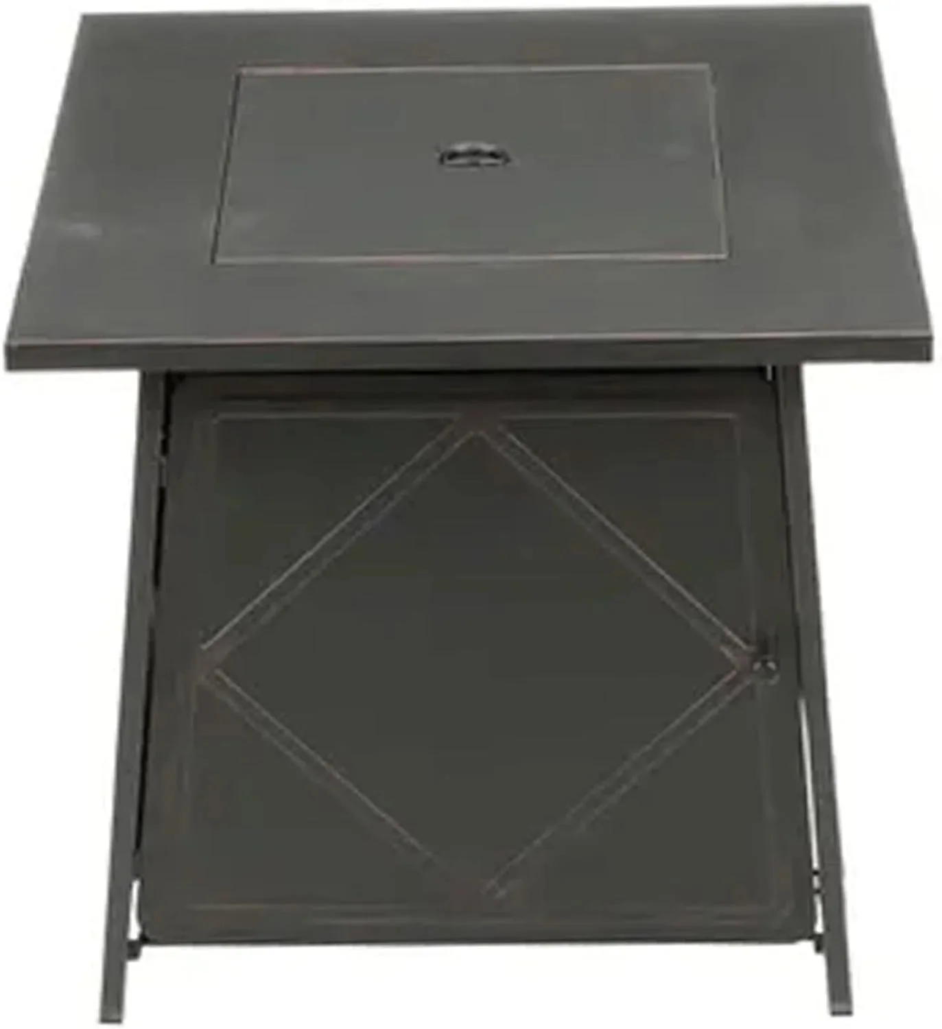 Four Seasons Patio Dual Heat 50,000 BTU Square Gas Fire Pit