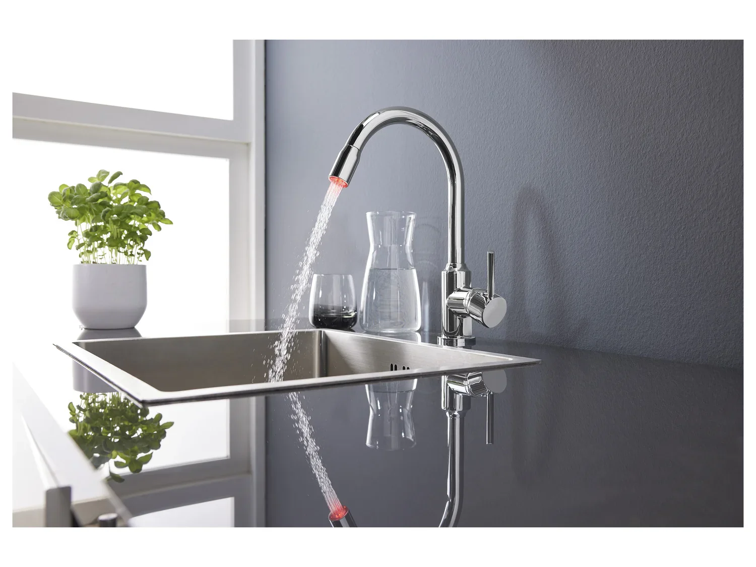LIVARNO home Mitigeur robinet dvier  LED