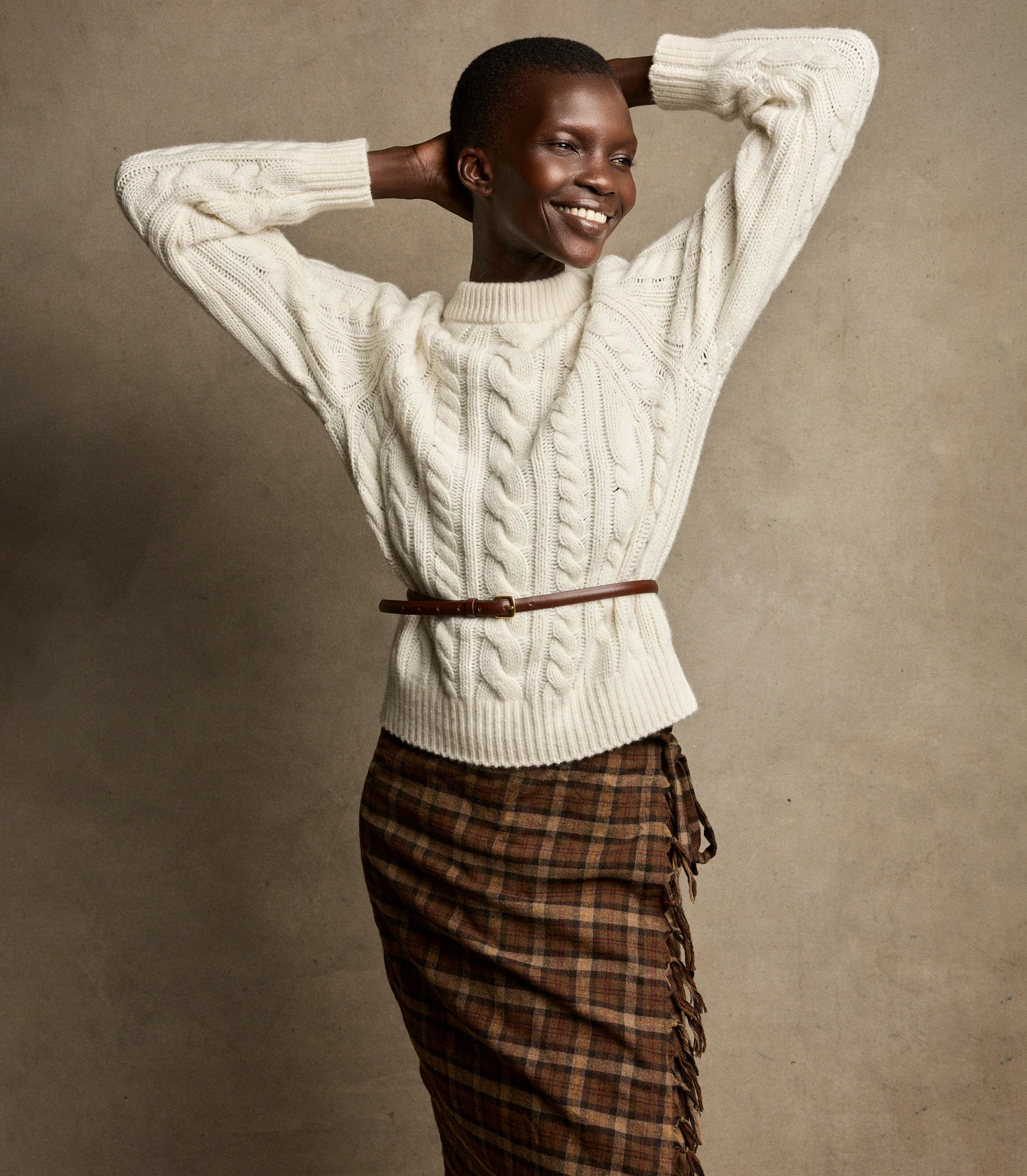 MARLOWE CASHMERE SWEATER -- IVORY
