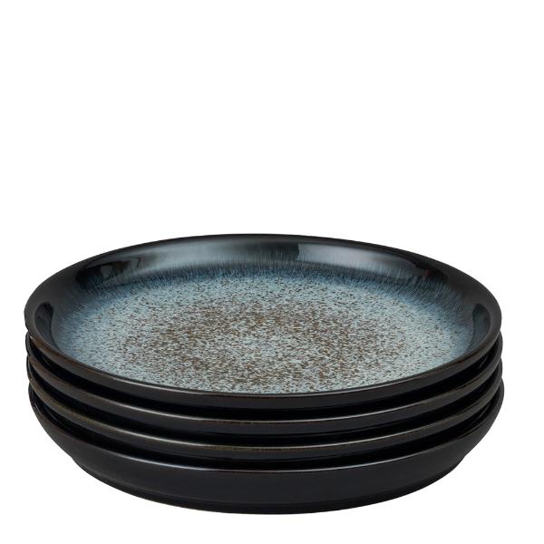 Halo tallerken Coupe 26 cm 4 stk blå/svart