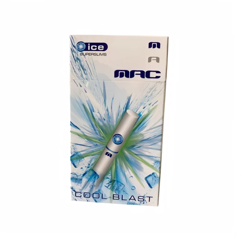 MAC Super Slims Cool Blast 4mg x 10 Packs /1 Carton