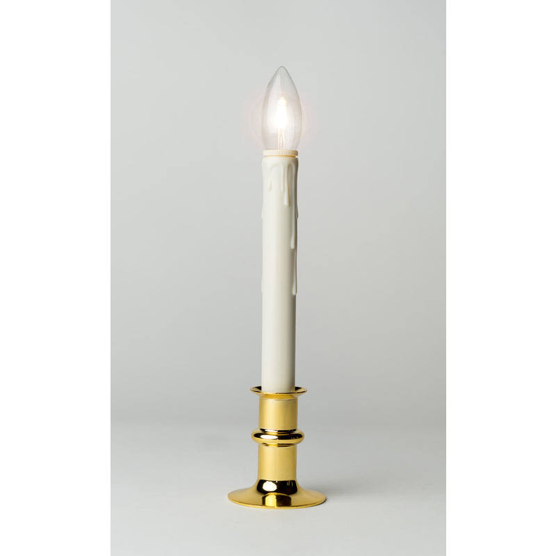 Celestial Lights Christmas LED Taper Window Candle, White D5000424