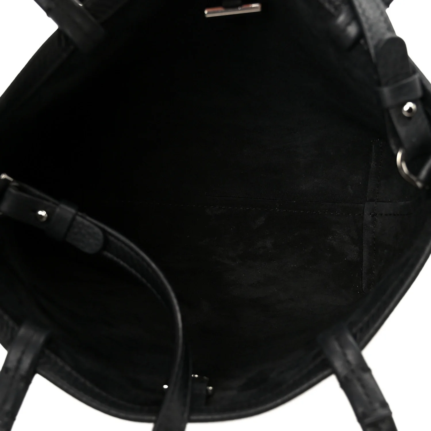 Grained Calfskin Small Park Tote Black