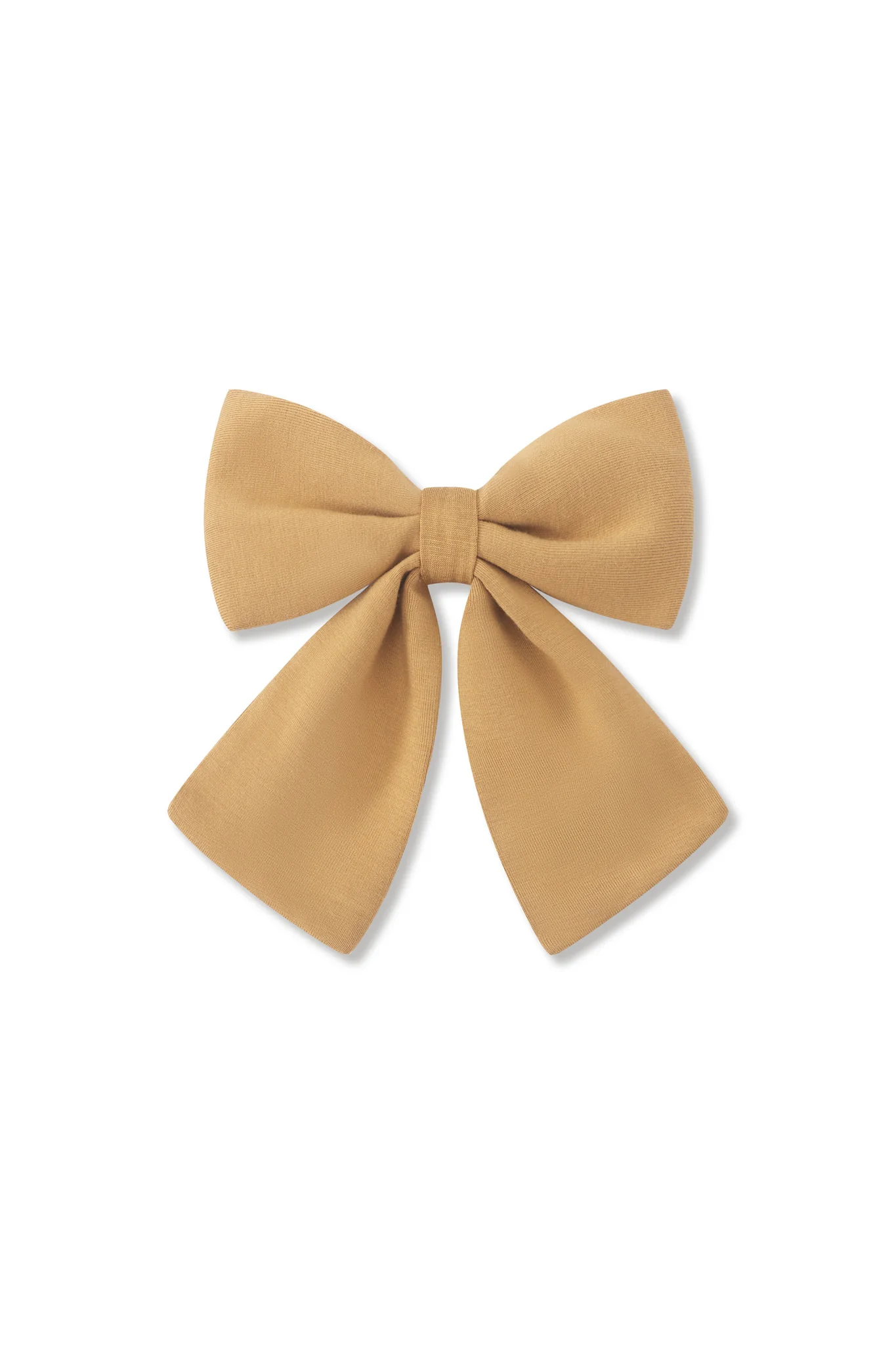 Large Alligator Clip Bow in Ochre