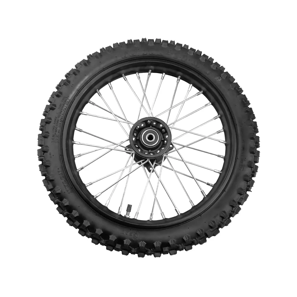 60/100-14 Front Wheel Outer Tire and Rim Fit for Yozma IN10 Dirt Bike