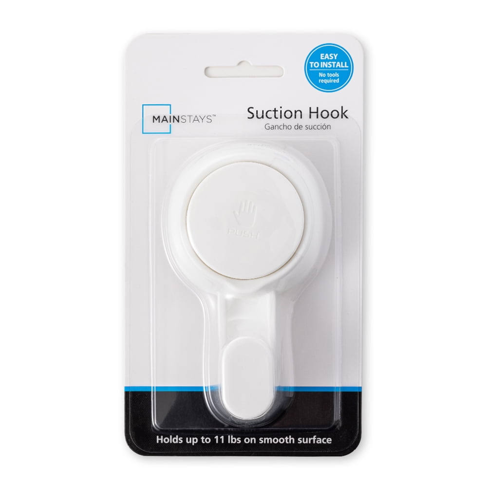 Mainstays Powerful Removable and Reusable Vacuum Suction Cup Hook-1PK