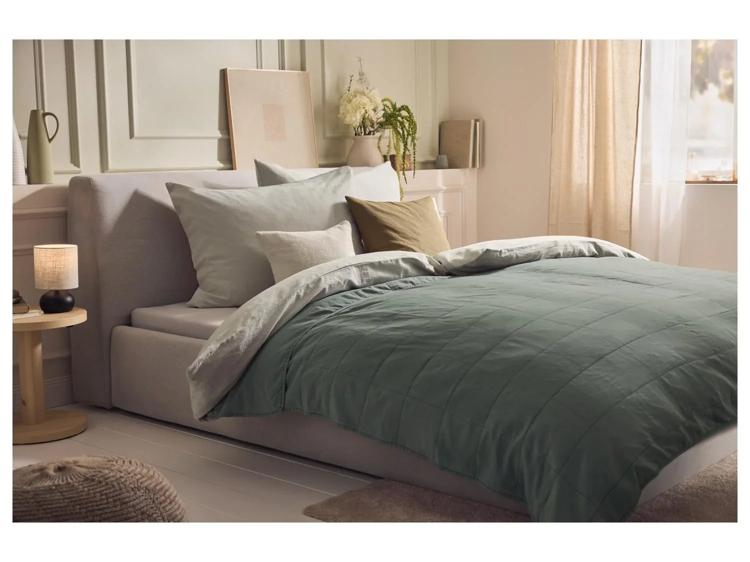 LIVARNO Parure de lit en lin mlang, 240 x 220 cm
