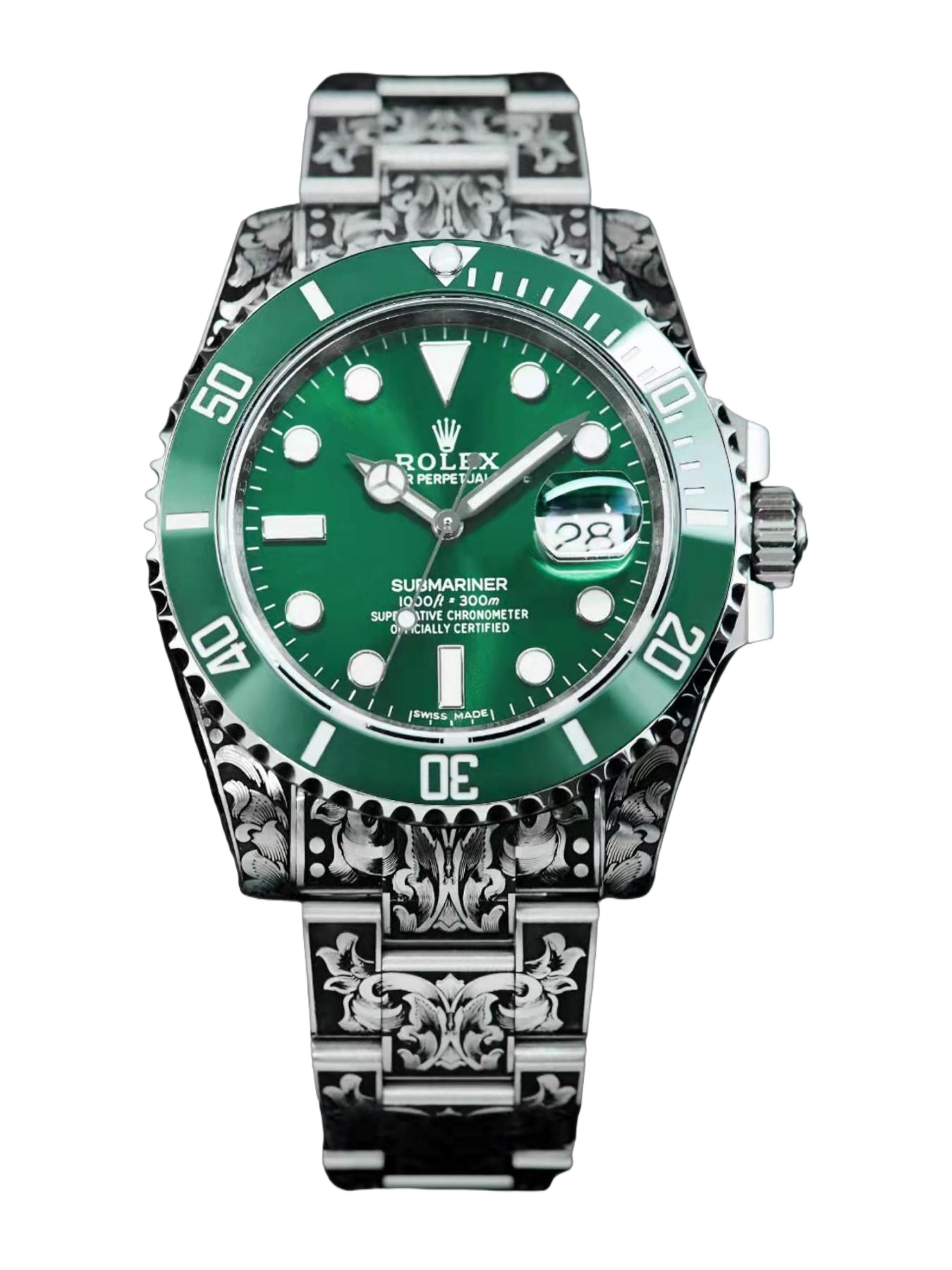 Huckleberry Custom Rolex Submariner Green