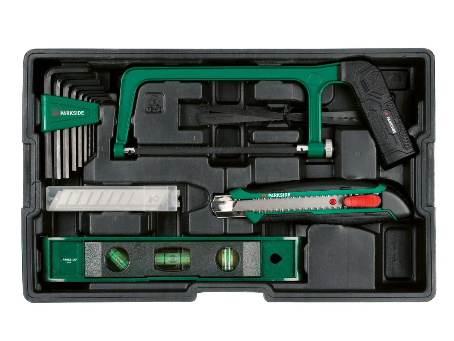 PARKSIDE Bote  outils avec visseuse sans fil PWBM A1, 92 pices