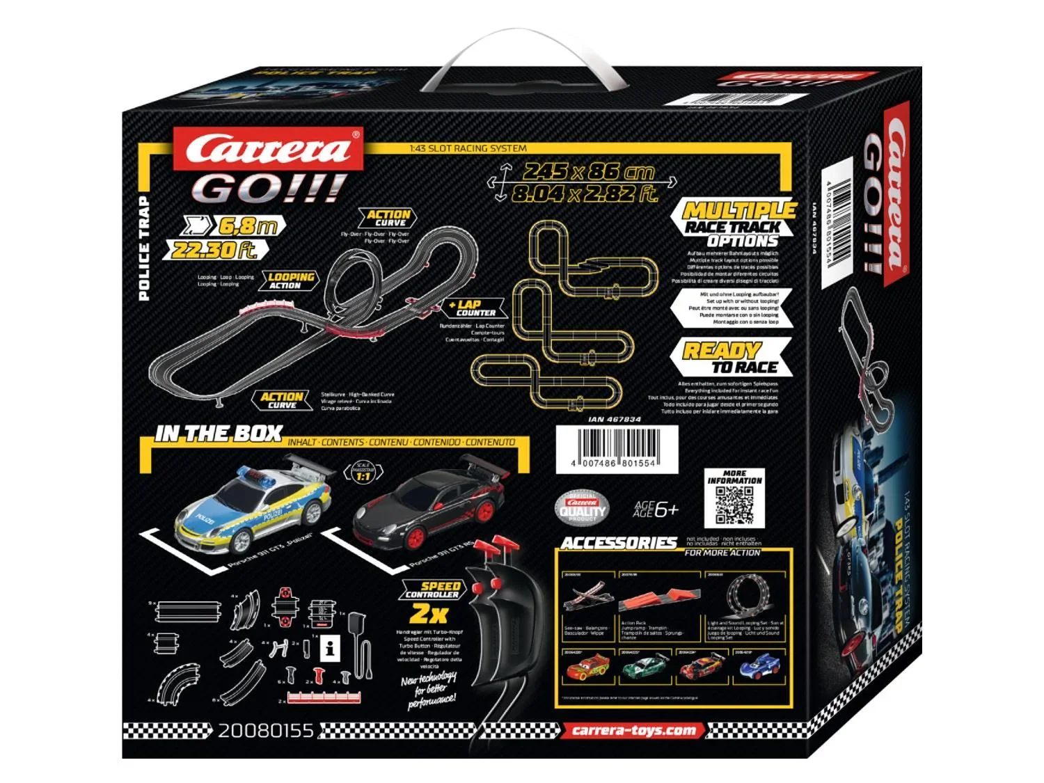 Carrera GO!!! Voiture et circuit de course 1:43