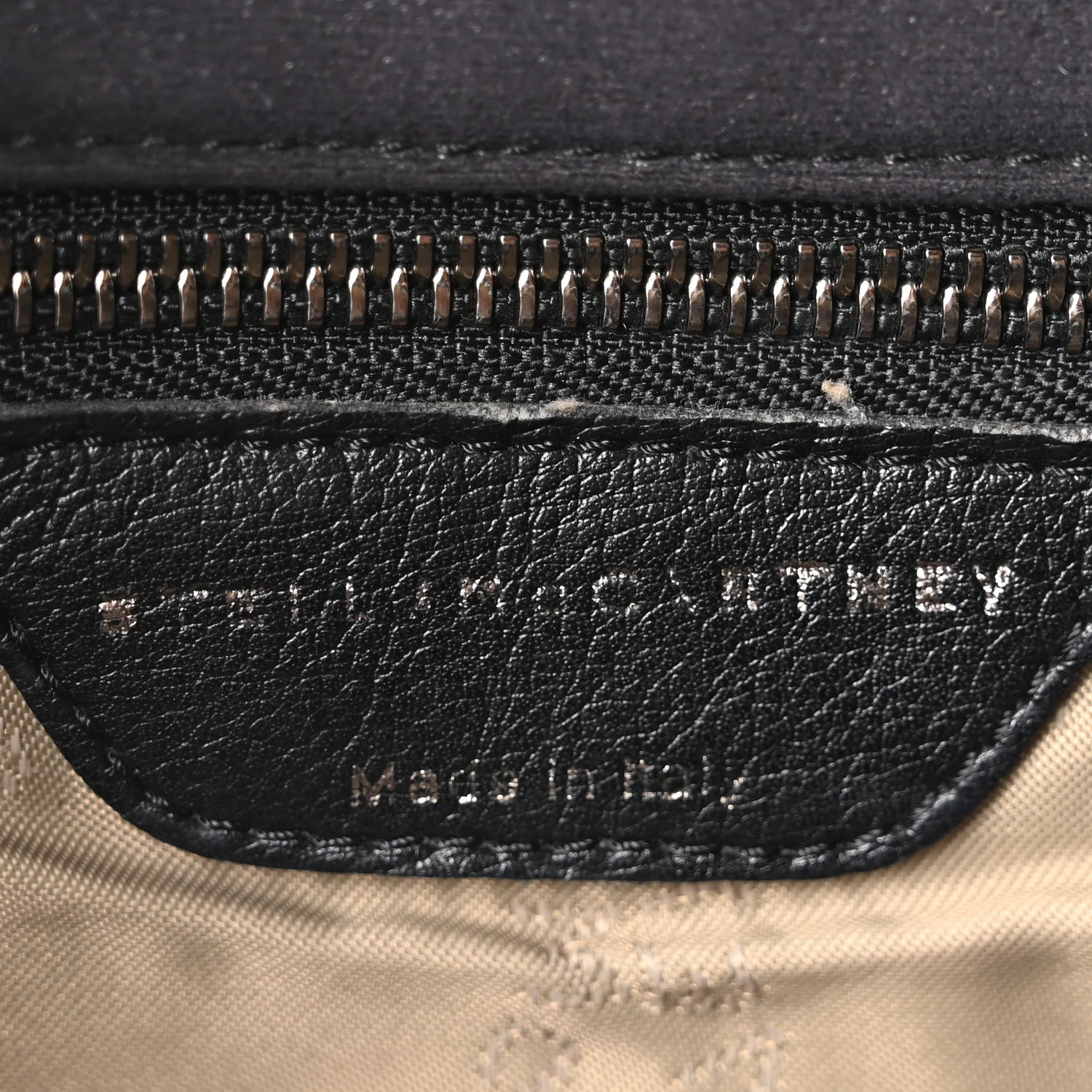 Shaggy Deer Quilted Falabella Shoulder Bag Black