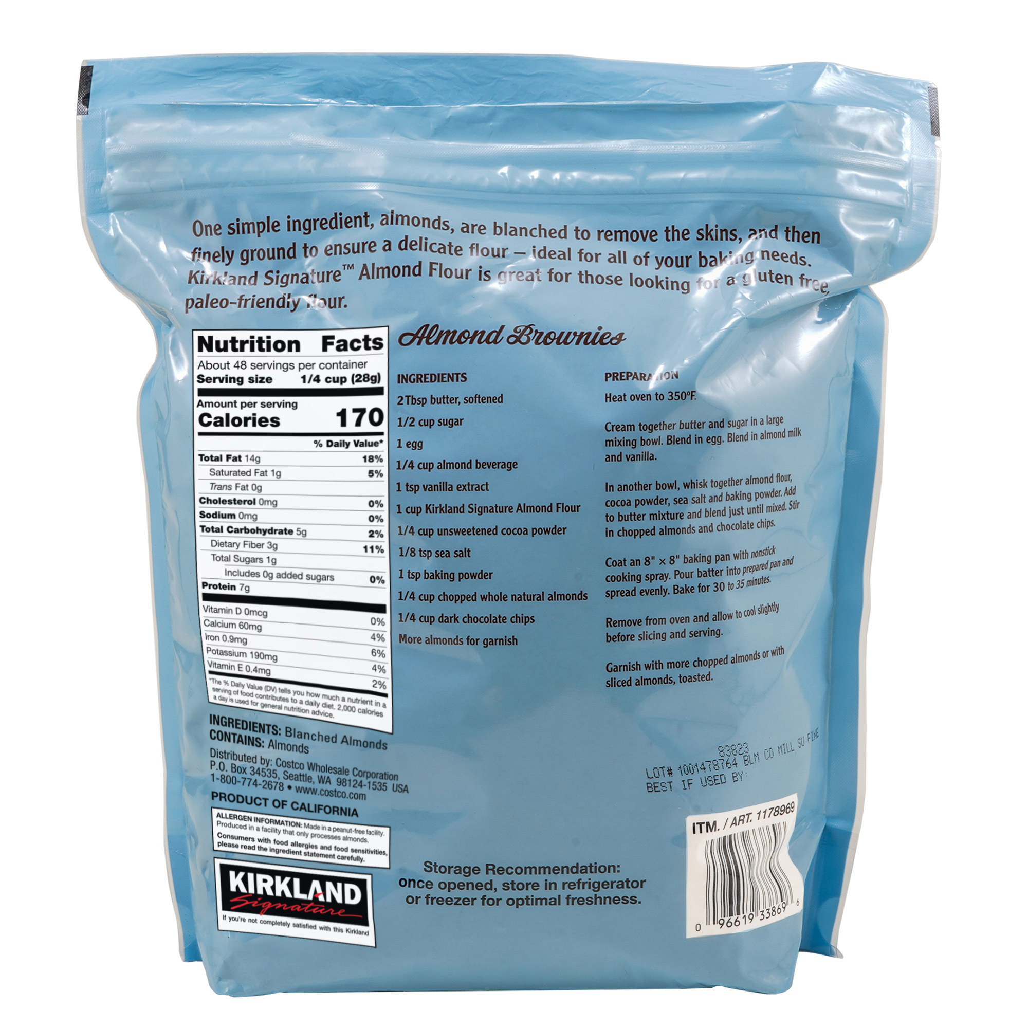 Kirkland Signature, Almond Flour, 3 lb