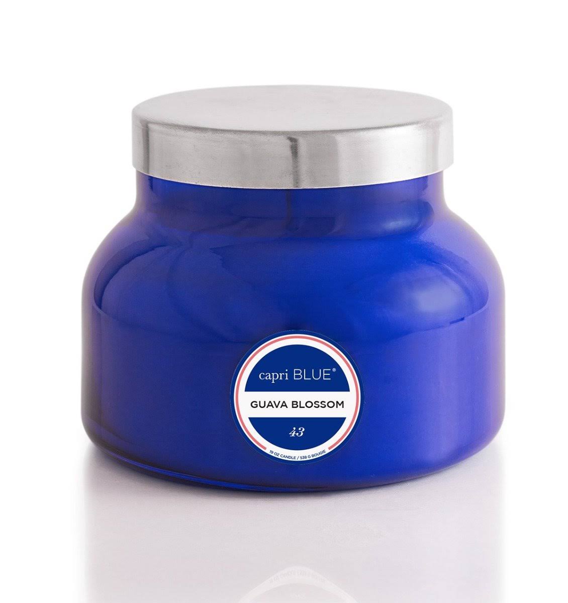 Capri Blue | Guava Blossom Blue Signature Jar Candle, 19 oz