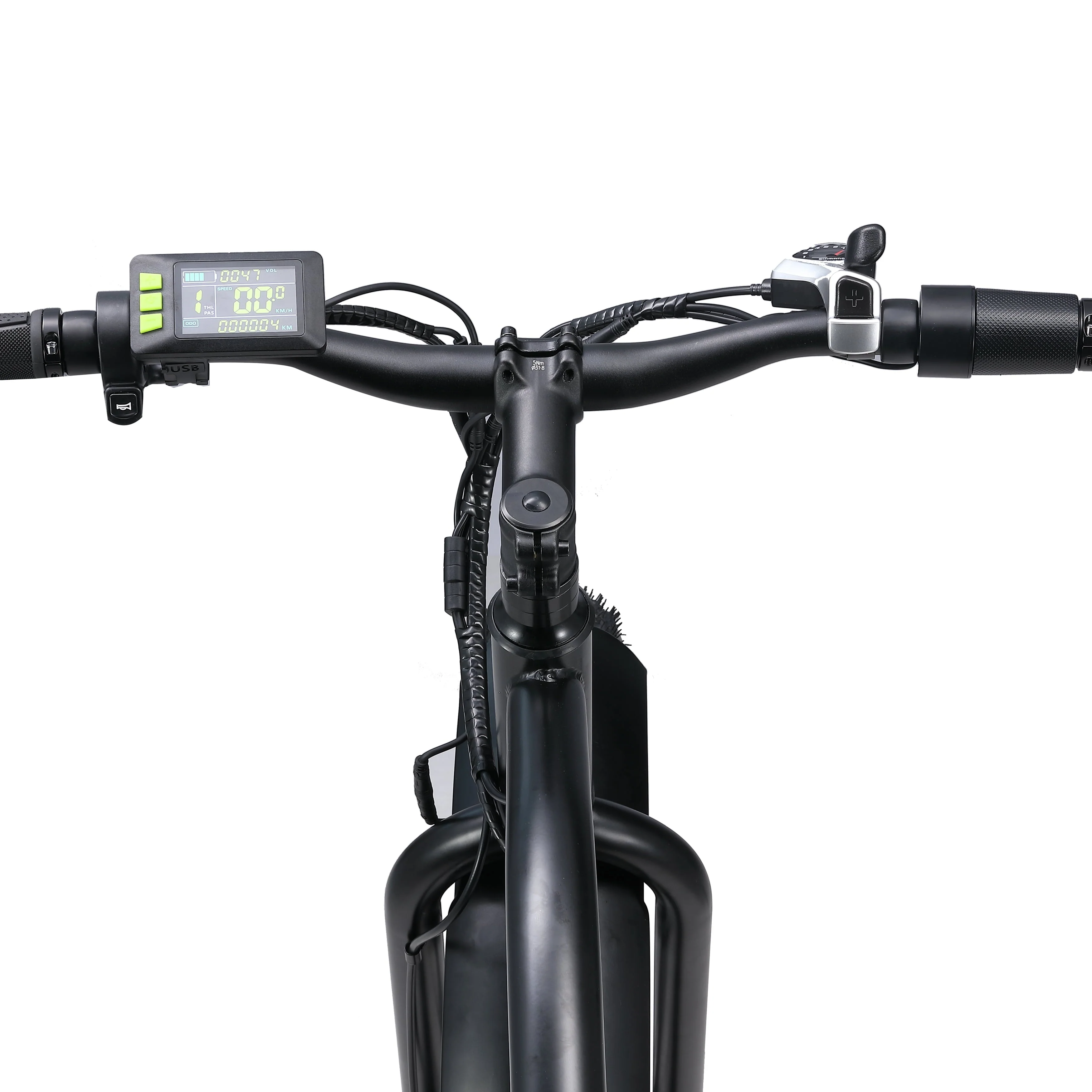 Electric Bike with 750W Motor, Electric Bike for Adults, Electric Mountain Bicycle with 48V 14 5Ah Battery, 26'' Fat Tires, LCD Display, Front and Rear LED Lights, Professional 7 Speed Gears Image 4