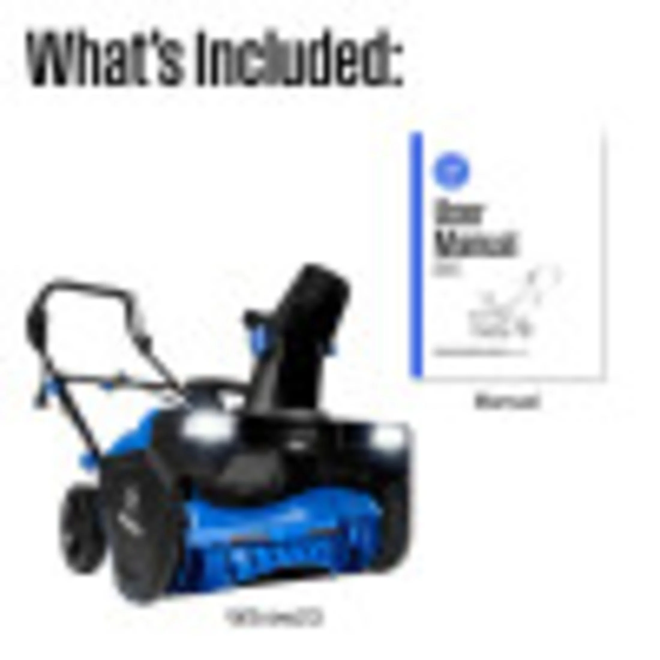WSnow23 Corded Snow Blower 23 Inch, Dual LED Lights, 1800W Watt Motor, Electric Snow Blower with 25ft Throwing Distance, Plows 800lbs/min, Adjustable Chute Image 3