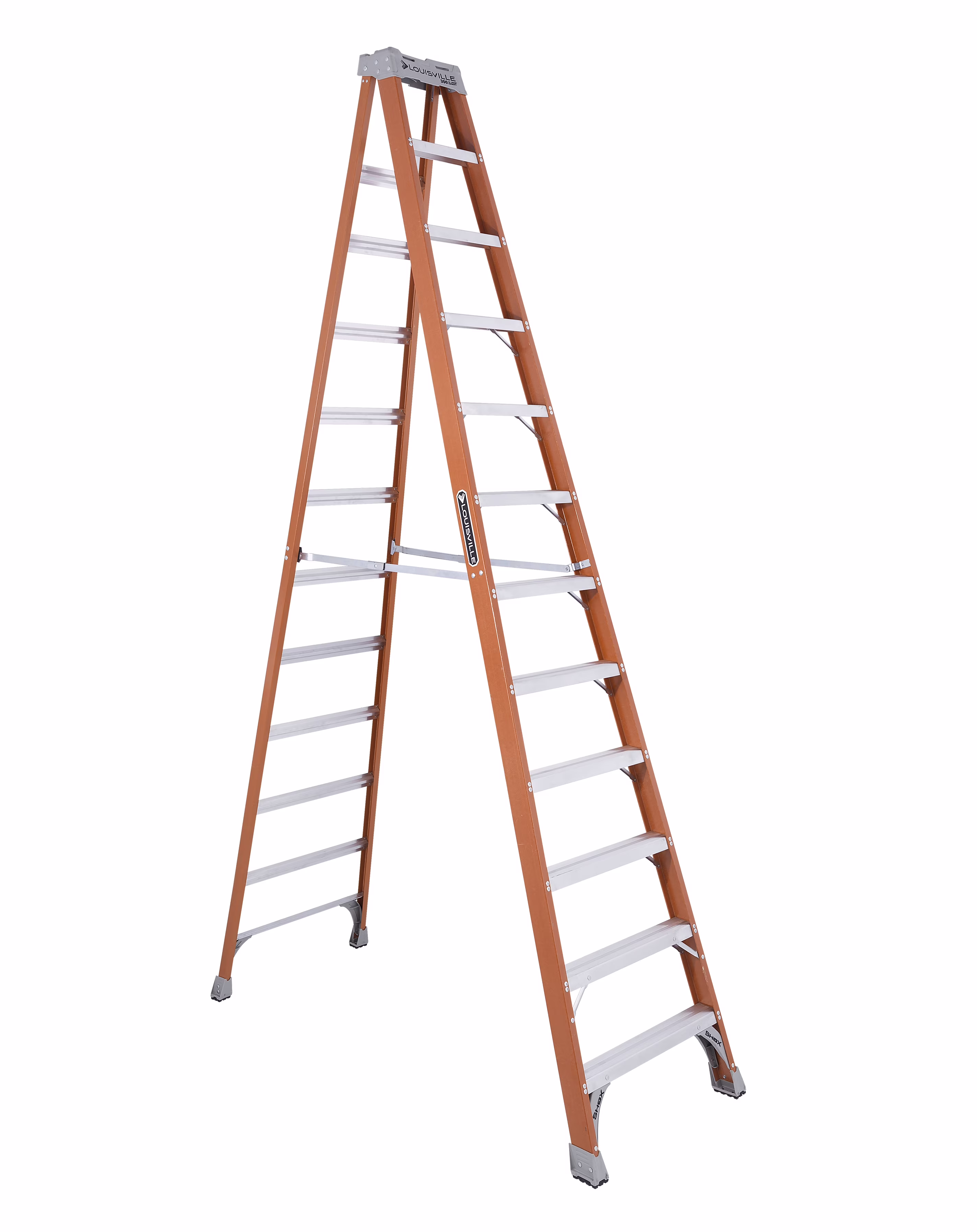 Louisville Ladder 12 - Foot Fiberglass Step Ladder, 300 - Pound Load Capacity, Type IA, FS1512