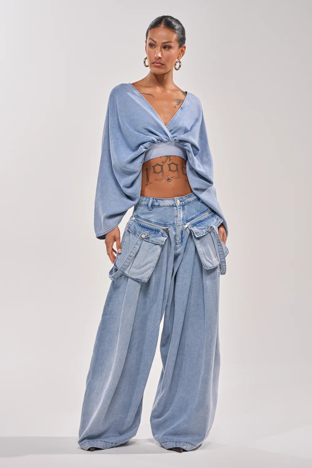 DRIFTING AWAY CARGO DENIM - Akira Store