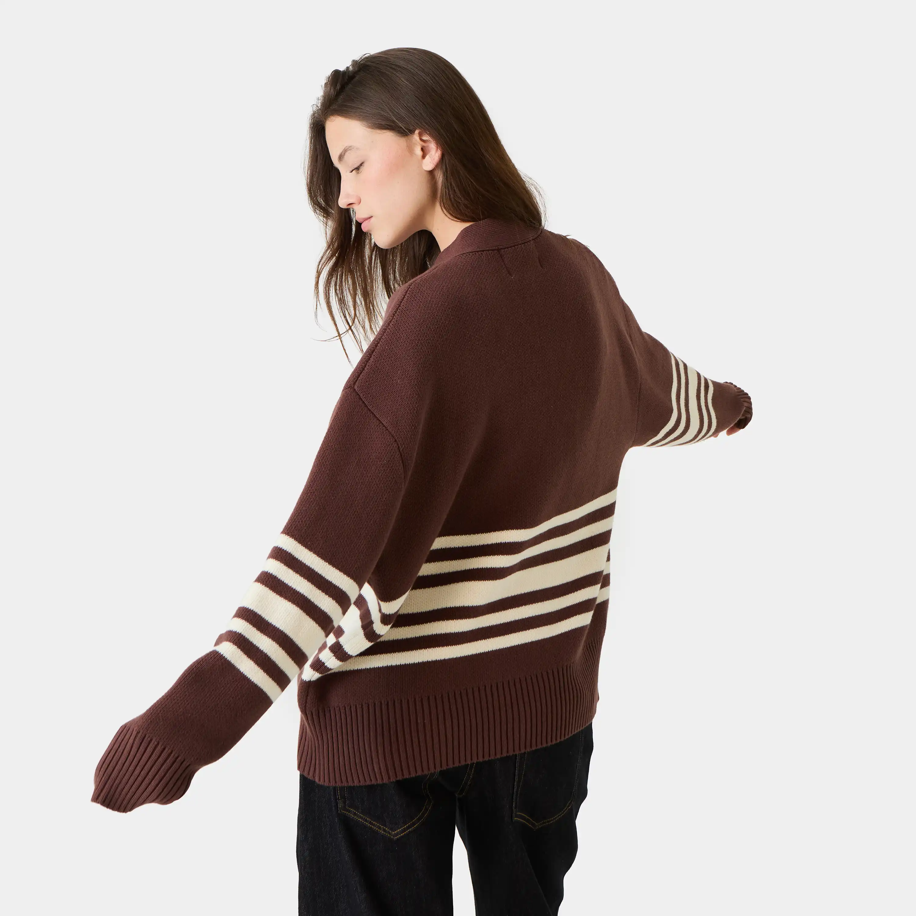 Pins Chocolate Cardigan