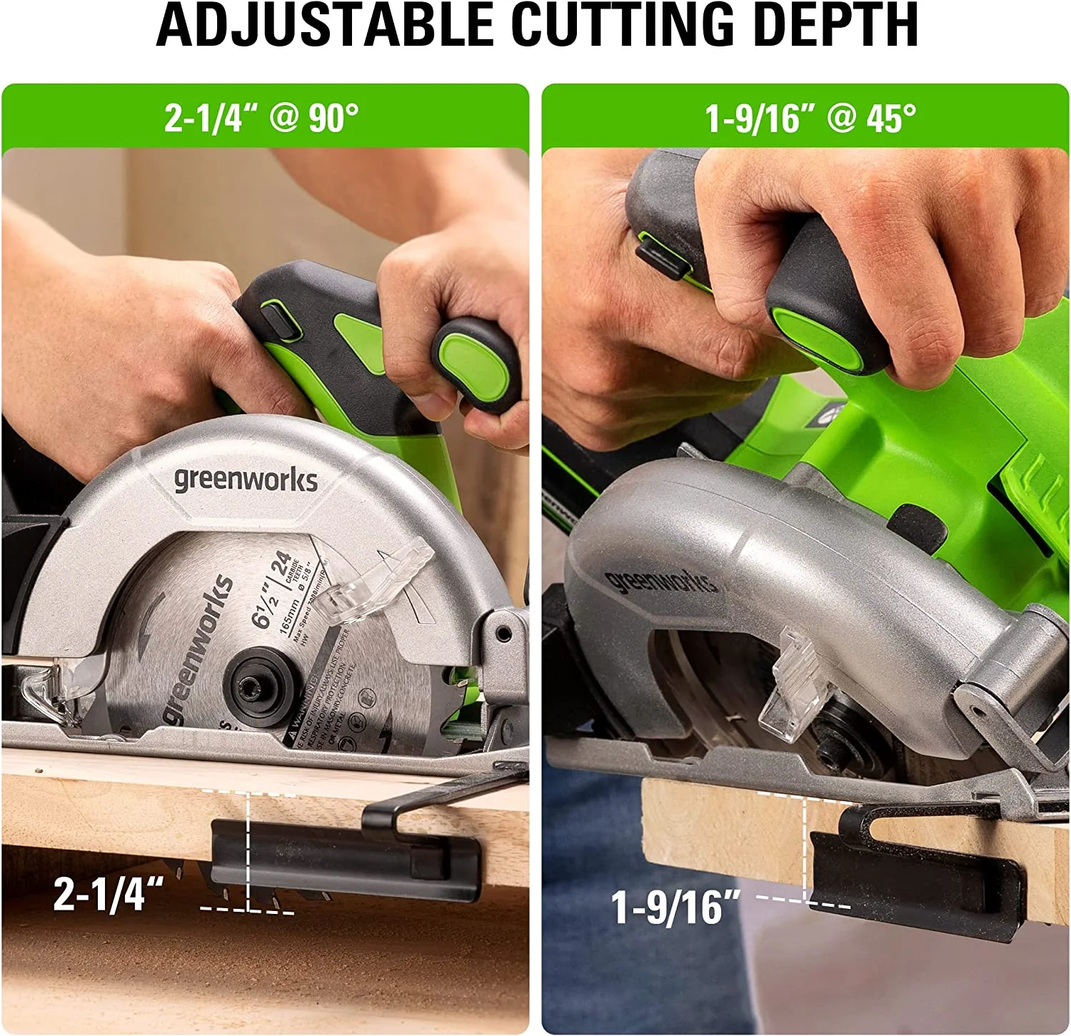 24V Brushless 6-1/2" Circular Saw Kit with 24V 2Ah Battery and Charger - Image 6